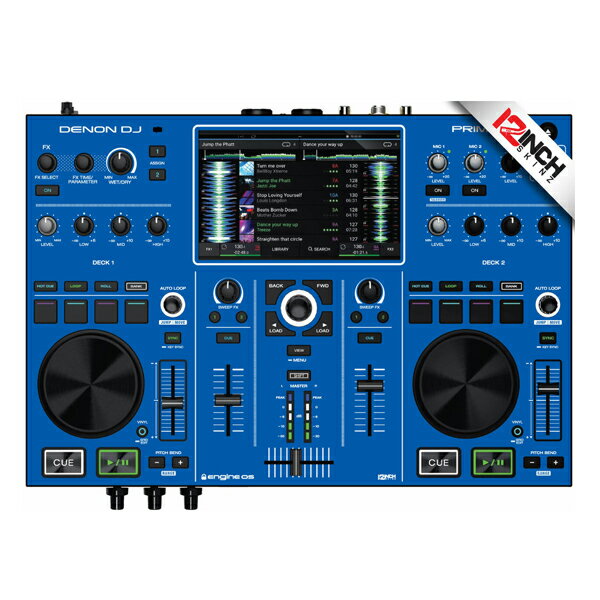 12inch SKINZ / Denon Prime GO Skinz (Colors BLUE) 機材用スキンハロウィーンセール/ハロウィングッズ