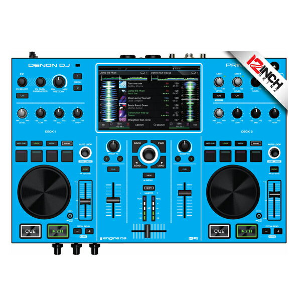 12inch SKINZ / Denon Prime GO Skinz (Colors LTBLUE) 機材用スキンハロウィーンセール/ハロウィングッズ