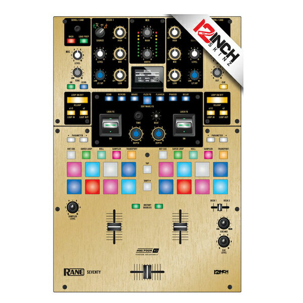 12inch SKINZ / Rane Seventy / Skinz (Metallics BR/GOLD) 機材用スキンお中元 セール