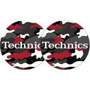Technics(テクニクス) / Army Black-Red (迷彩柄) 2x Slipmats - スリップマット (2枚/1ペア) -