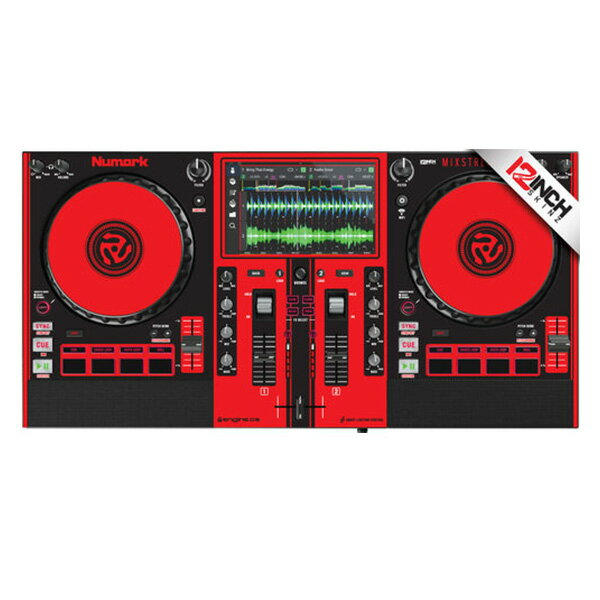 12inch SKINZ / Numark Mixstream Skinz (BLK/RED) 【Mixstream Pro用スキン】 ハロウィーンセール/ハロウィングッズ