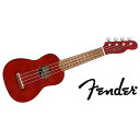 Fender(フェンダー) / Venice Soprano Ukulele Cherryの事ならフレンズにご相談ください。 Fender(フェンダー) / Venice Soprano Ukulele Cherryの特長！演奏しやすいコンパクトなソプラノサイズのウクレレ。カ...... Fender(フェンダー) / Venice Soprano Ukulele Cherryのココが凄い！ Fender(フェンダー) / Venice Soprano Ukulele Cherryのメーカー説明 演奏しやすいコンパクトなソプラノサイズのウクレレ。カリフォルニア州ヴェニスの観光地や、ユニークで気ままな雰囲気をインスパイアしたVenlceシリーズ。快適にプレイできるよう設計されたスリムなCシェイプは握り心地抜群。ビーチからスタジオやジャムセッションへ手軽に持ち運べるウクレレです。 [直輸入品][Direct Import] Fender(フェンダー) / Venice Soprano Ukulele Cherryの仕様 ■タイプ：ウクレレ■シリーズ：VeniceSoprano■カラー：チェリー■ボディ：LaminatedBasswoodTop,BackandSides■ネック：ナトー■指板：ウォルナット■スケール：13.6inch(345mm)■ブリッジ：LaminatedHardwood※ケースは付属しません。Fender(フェンダー) / Venice Soprano Ukulele Cherryの事ならフレンズにご相談ください。 Fender(フェンダー) / Venice Soprano Ukulele Cherryの特長！演奏しやすいコンパクトなソプラノサイズのウクレレ。カ...... Fender(フェンダー) / Venice Soprano Ukulele Cherryのココが凄い！ Fender(フェンダー) / Venice Soprano Ukulele Cherryのメーカー説明 演奏しやすいコンパクトなソプラノサイズのウクレレ。カリフォルニア州ヴェニスの観光地や、ユニークで気ままな雰囲気をインスパイアしたVenlceシリーズ。快適にプレイできるよう設計されたスリムなCシェイプは握り心地抜群。ビーチからスタジオやジャムセッションへ手軽に持ち運べるウクレレです。 [直輸入品][Direct Import] Fender(フェンダー) / Venice Soprano Ukulele Cherryの仕様 ■タイプ：ウクレレ■シリーズ：VeniceSoprano■カラー：チェリー■ボディ：LaminatedBasswoodTop,BackandSides■ネック：ナトー■指板：ウォルナット■スケール：13.6inch(345mm)■ブリッジ：LaminatedHardwood※ケースは付属しません。