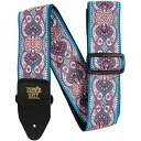 ErnieBall(A[j[{[) / Jacquard Guitar Strap / Pink Paisley / M^[Xgbv yAiz