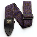 ErnieBall(A[j[{[) / Jacquard Guitar Strap / Purple Paisley / M^[Xgbv yAiz