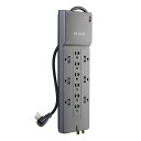 Belkin(ベルキン) / BE112230-08 / 12口 ・サージプロテクター ・ 2.4mケーブル 3940ジュール ・3ピン / 電源タップ 【海外...