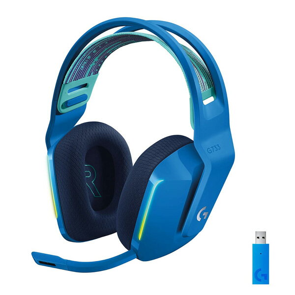 Logitech(ロジテック) ロジクール(Logicool) / G733 Blue / ワイヤレス ゲーミング ヘッドセット 【国内完売 輸入品】夏休みセール