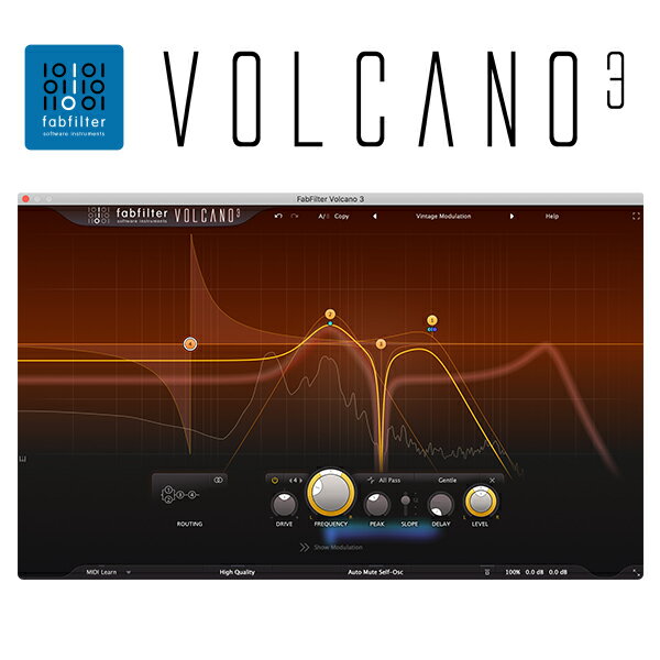 FabFilter(ファブフィルター ) / Volcano 3 通常版 - フィルタープラグイン -母の日 セール