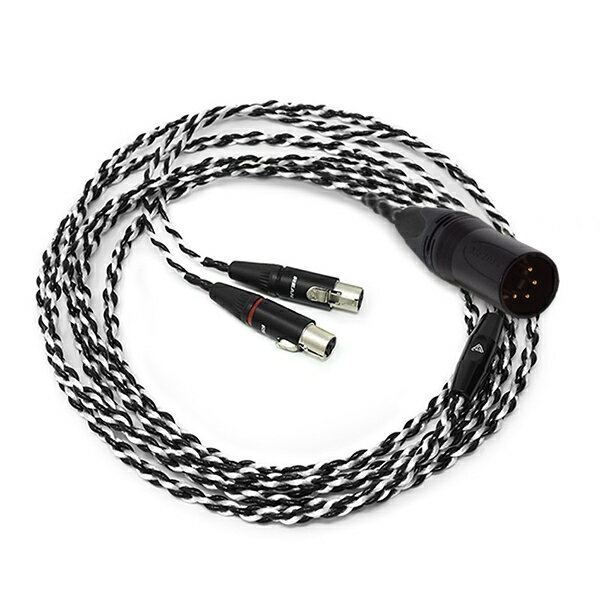 AUDEZE(オーデジー) / Premium Black-Silver headphone cable for LCD - プレミアムケーブル 4pin XLRバランス -お中元 セール