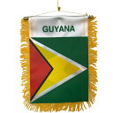 ガイアナ国旗 バナーフラグ Mini Banner Flags (約 10.2cm×約 15.2cm) - Lion Of Guyana新生活応援