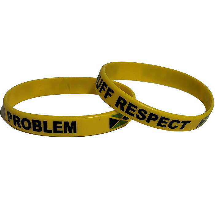 シリコンバンド　Nuff Respect /No Problem Silicone Bracelet YLWカラー / VP RECORDS敬老の日 セール