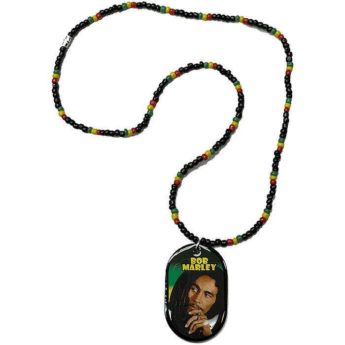 ボブ・マーリー ブラックビーズとラスタカラーRasta Necklace - Legend / Roots & Culture(ルーツアンドカルチャー)新生活応援