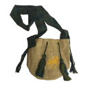 肩掛けポーチ Jute Bag Green W/rd Logo Cocoon Bag / 敬老の日 セール(2)
