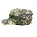 Jamaica Military Cap - Unisex カモ（56cm Mサイズ）） / RIDDIM DRIVEN(リディムドリヴン) ビンテージ・ミリタリースタイルキャップ・ダメージ加工　ジャマイカ国旗付き敬老の日 セール