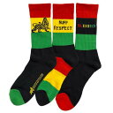 Riddim Driven 靴下 3枚組（RDライオン Nuff Respect Blessed） Riddim Driven - Crew Socks (3 Pairs) / ハロウィーンセール/ハロウィングッズ