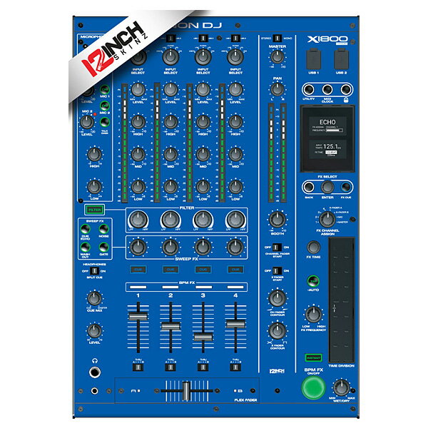 12inch SKINZ / Denon X1800 PRIME SKINZ (Blue) 【X1800 PRIME用スキン】ハロウィーンセール/ハロウィングッズ