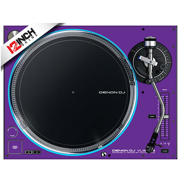 12inch SKINZ / Denon VL12 Prime Turntable SKINZ (Purple) ペア 【VL12 Prime 用スキン】ハロウィーンセール/ハロ…