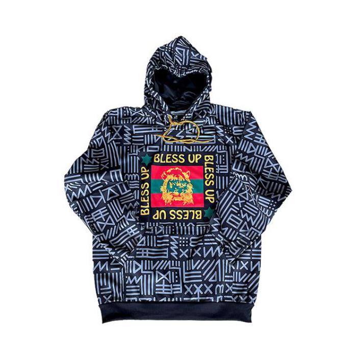 アフリカン パターン フーディー パーカー (Lサイズ) Bless Up Pullover Hoodie / RIDDIM DRIVEN(リディムドリヴン)ハロウィーンセール/ハロウィングッズ