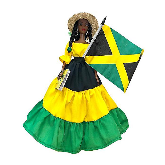 ミス・ジャマイカ 人形 ドール ジャマイカカラードレス 手作り Miss Jamaica - Doll / ISLAND DOLLSハロウィーンセール/ハロウィングッズ