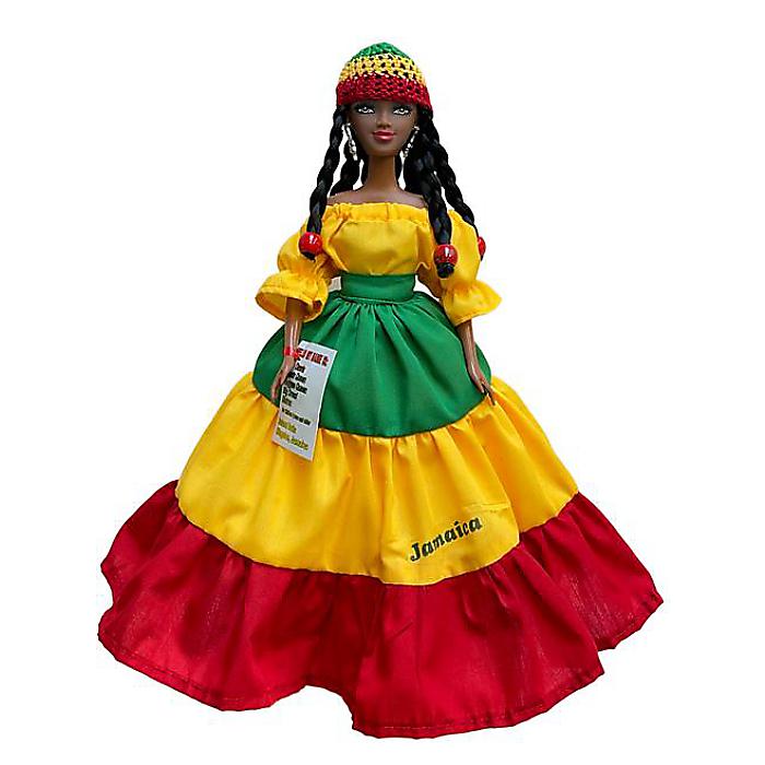 ラスタ・クイーン 人形 ドール ラスタカラードレス 手作り Rasta Queen - Doll / ISLAND DOLLSハロウィーンセール/ハロウィングッズ