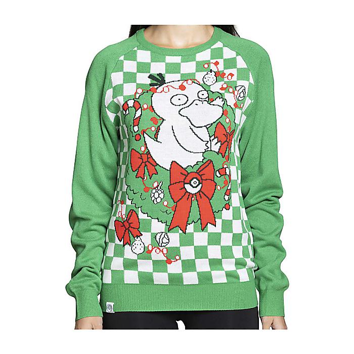 Psyduck Holiday Green Knit Sweater - Adult / コダック ニットセーター グリーン 3XLサイズ 大人用 / Pokemon Center(ポケモンセンター)