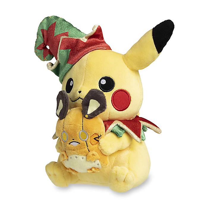 Pikachu Robot Dedenne Toy Pok mon Holiday Workshop Plush / ピカチュウ＆ロボットデデンネ ぬいぐるみ / Pokemon Center(ポケモンセンター)ハロウィーンセール/ハロウィングッズ