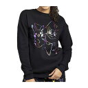 ピカチュウ&ワンパチ クルーネック スウェットシャツ パジャマ 部屋着 ブラック 2XL レディース Pikachu & Yamper Electric Pals Black Crew Neck Sweatshirt - Women / Pokemon Center(ポケモンセンター)クリスマス セール