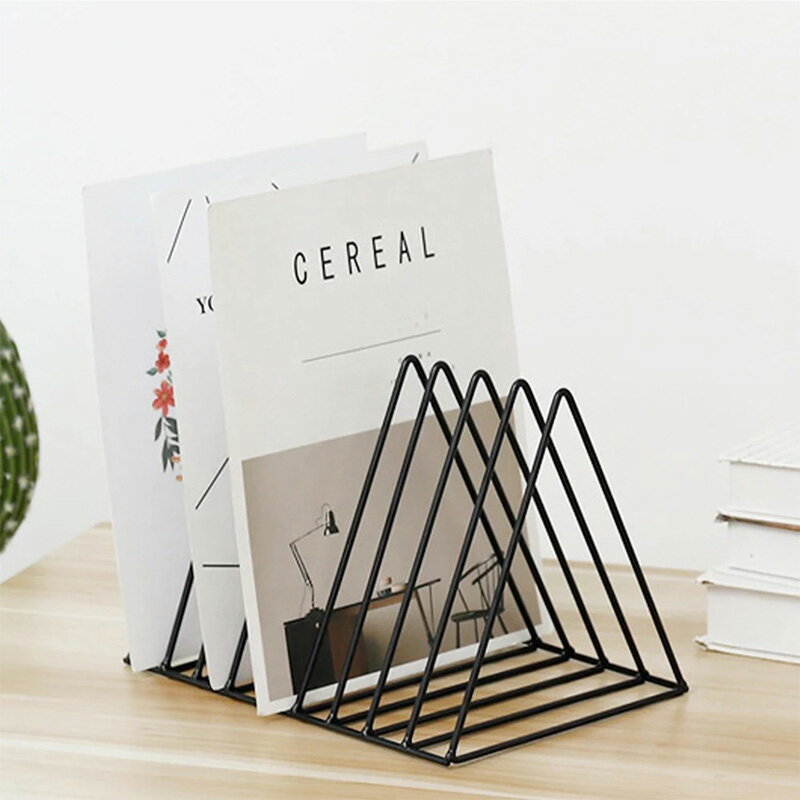 Euro Style(ユーロスタイル) / LPレコードラック三角形 ブックマグジンホルダー デスクレコードレコードディスプレイオーガナイザー新生活応援