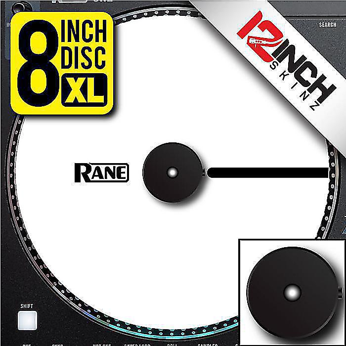 【ホワイト/ラジアル】12inch SKINZ / Control Disc Rane One OEM (SINGLE) - Cue Colors 8" XL / Radial Lines (Traditional Grip)新..