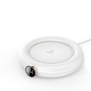 軽量・コンパクトなカップウォーマー コーヒーウォーマー 保温コースター 温度表示付 10w 55 ℃ 、65 ℃ 、75 ℃選択・ 高出力・USB(ホワイト)新...