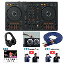 6大特典付 【2年は遊べる！】Pioneer DJ(パイオニア) / DDJ-FLX4 ＆ HDJ-X5-K 本格ヘッドホン 驚異の低音 野外対応ハイパワースピーカーセット 【REKORDBOX DJ 無償】新生活応援