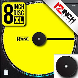 【イエロー/スムース】12inch SKINZ / Control Disc Rane One OEM (SINGLE) - Cue Colors 8" XL / None (Smooth Disc)新生活応援