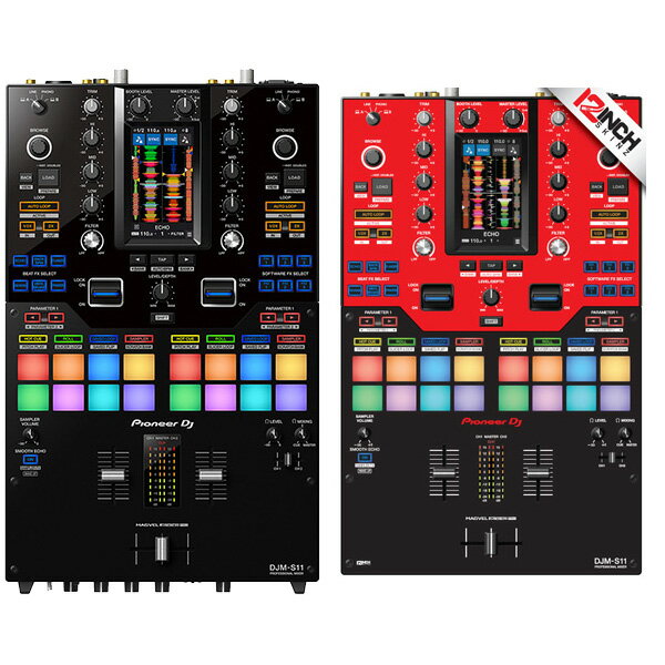 大特典付 【12skinzセット(ツートーンRED/BLACK)】Pioneer DJ(パイオニア) / DJM-S11 【SERATO DJ・rekordbox対応】 スクラッチスタイル2chDJミキサーハロウィーンセール/ハロウィングッズ