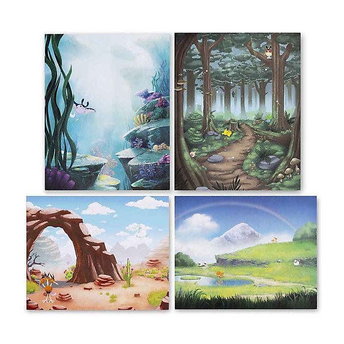 ポケモン ポスター 4枚セット Pokemon Soothing Scenes collection / Pokemon Center ポケモンセンター 新生活応援