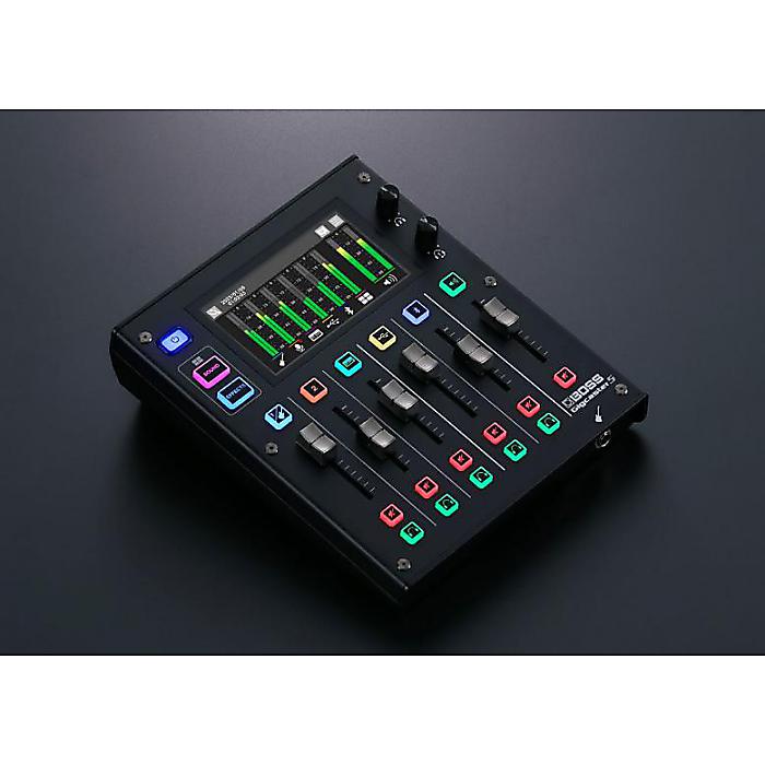 Roland(ローランド) / GCS-5の事ならフレンズにご相談ください。 Roland(ローランド) / GCS-5の特長！演奏配信のために生まれたオールインワン ・ ソリューション Roland(ローランド) / GCS-5のココが凄い！ミュージシャンのために開発された高音質ストリーミング・ミキサー Gigcaster 5 は、配信で求められる数多くの機能がコンパクトに凝縮されています。汎用性の高い 5 チャンネルのミキサー機能を備え、この一台でライブ・ストリーミングからオンライン・レッスン、レコーディングまで、様々なシチュエーションで活躍します。BOSS のフラッグシップ・エフェクト・プロセッサー GT-1000 譲りのアンプ／エフェクト、VE シリーズ譲りの多彩なボーカル・エフェクトを内蔵。ギターやマイクを繋げば、即座に高品位なサウンドで演奏を配信できます。チャンネル毎に独立したフェーダーとタッチ操作に対応したカラー・ディスプレイを搭載し、直感的かつスムーズな操作性も実現。Gigcaster 5 は、敷居の高かったライブ配信を極めて身近にする楽器メーカーならではの新しいソリューションです。 Roland(ローランド) / GCS-5のメーカー説明 1. 楽器を用いたライブ ・ ストリーミングや、 ハイクオリティなポッドキャストを実現するコンパクトなオールインワン ・ ソリューション ・ツール2. サンプリング ・ レート 48kHz、 内部演算 32bit float （浮動小数点） 処理による高品位なサウンド3. 様々な入力へ対応した 5 チャンネルのミキサー機能4. ギターやベースをそのまま接続可能な Hi-Z 入力対応のインプット5. ファンタム電源を備えた 2 つの XLR 端子6. ロー ・ ノイズかつ高音質な +70dB のマイク ・ プリアンプによりあらゆるマイクの接続に対応7. BOSS の高品位なギター、 ベース用アンプ／エフェクトを搭載8. ボーカルや会話に特化したボイス用エフェクト9. ギター、 ボーカル、 会話用それぞれに用意された多彩なプリセット ・ パッチ10. 各チャンネルにコンプレッサーや EQ など、 ミックスに不可欠なエフェクトを装備11. BluetoothR でモバイル ・ デバイスを接続し、 BGM やリモートゲストの音声を割り当て可能な専用チャンネル12. 4.3 インチのカラー ・ タッチ ・ ディスプレイによる直感的な操作性13. 5 つのインプット ・ チャ Roland(ローランド) / GCS-5の仕様 ■主な仕様●サンプル・レート：48kHz● AD 変換：24 ビット● DA 変換：32 ビット●内部演算：32 ビット浮動小数点● USB オーディオ　48kHz、32 ビット　入力数：16ch　出力数：12ch● Bluetooth：A2DP、HFP●エフェクト・パッチ：GUITAR：200（ユーザー）＋ 100（プリセット）、SING：200（ユーザー）＋ 30（プリセット）、TALK：200（ユーザー）＋ 30（プリセット）●同時使用エフェクト数　GUITAR：1 チャンネル （DISTORTION、PREAMP、EQ、NS、PEDAL FX、FX1、FX2、FX3、DELAY/REVERB）　SING：2 チャンネル（COMP、ENHANCE、DESS、EQ、NS、PITCH CORRECT、HARMONY、FX1、FX2、FX3、DELAY ／ REVERB）　TALK：3 チャンネル（COMP、ENHANCE、DESS、EQ、NS、FX1、FX2）　CO 全て新品。ケーブル・消耗品以外メーカー1年保証書付のでご安心してお買いもの頂けます。Roland(ローランド) / GCS-5の事ならフレンズにご相談ください。 Roland(ローランド) / GCS-5の特長！演奏配信のために生まれたオールインワン ・ ソリューション Roland(ローランド) / GCS-5のココが凄い！ミュージシャンのために開発された高音質ストリーミング・ミキサー Gigcaster 5 は、配信で求められる数多くの機能がコンパクトに凝縮されています。汎用性の高い 5 チャンネルのミキサー機能を備え、この一台でライブ・ストリーミングからオンライン・レッスン、レコーディングまで、様々なシチュエーションで活躍します。BOSS のフラッグシップ・エフェクト・プロセッサー GT-1000 譲りのアンプ／エフェクト、VE シリーズ譲りの多彩なボーカル・エフェクトを内蔵。ギターやマイクを繋げば、即座に高品位なサウンドで演奏を配信できます。チャンネル毎に独立したフェーダーとタッチ操作に対応したカラー・ディスプレイを搭載し、直感的かつスムーズな操作性も実現。Gigcaster 5 は、敷居の高かったライブ配信を極めて身近にする楽器メーカーならではの新しいソリューションです。 Roland(ローランド) / GCS-5のメーカー説明 1. 楽器を用いたライブ ・ ストリーミングや、 ハイクオリティなポッドキャストを実現するコンパクトなオールインワン ・ ソリューション ・ツール2. サンプリング ・ レート 48kHz、 内部演算 32bit float （浮動小数点） 処理による高品位なサウンド3. 様々な入力へ対応した 5 チャンネルのミキサー機能4. ギターやベースをそのまま接続可能な Hi-Z 入力対応のインプット5. ファンタム電源を備えた 2 つの XLR 端子6. ロー ・ ノイズかつ高音質な +70dB のマイク ・ プリアンプによりあらゆるマイクの接続に対応7. BOSS の高品位なギター、 ベース用アンプ／エフェクトを搭載8. ボーカルや会話に特化したボイス用エフェクト9. ギター、 ボーカル、 会話用それぞれに用意された多彩なプリセット ・ パッチ10. 各チャンネルにコンプレッサーや EQ など、 ミックスに不可欠なエフェクトを装備11. BluetoothR でモバイル ・ デバイスを接続し、 BGM やリモートゲストの音声を割り当て可能な専用チャンネル12. 4.3 インチのカラー ・ タッチ ・ ディスプレイによる直感的な操作性13. 5 つのインプット ・ チャ Roland(ローランド) / GCS-5の仕様 ■主な仕様●サンプル・レート：48kHz● AD 変換：24 ビット● DA 変換：32 ビット●内部演算：32 ビット浮動小数点● USB オーディオ　48kHz、32 ビット　入力数：16ch　出力数：12ch● Bluetooth：A2DP、HFP●エフェクト・パッチ：GUITAR：200（ユーザー）＋ 100（プリセット）、SING：200（ユーザー）＋ 30（プリセット）、TALK：200（ユーザー）＋ 30（プリセット）●同時使用エフェクト数　GUITAR：1 チャンネル （DISTORTION、PREAMP、EQ、NS、PEDAL FX、FX1、FX2、FX3、DELAY/REVERB）　SING：2 チャンネル（COMP、ENHANCE、DESS、EQ、NS、PITCH CORRECT、HARMONY、FX1、FX2、FX3、DELAY ／ REVERB）　TALK：3 チャンネル（COMP、ENHANCE、DESS、EQ、NS、FX1、FX2）　CO 全て新品。ケーブル・消耗品以外メーカー1年保証書付のでご安心してお買いもの頂けます。