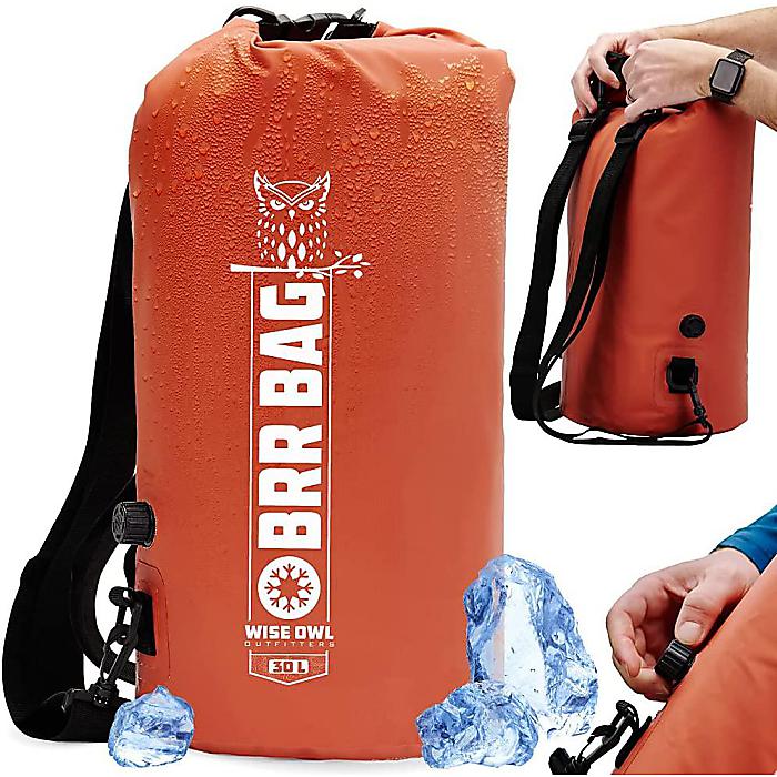 Wise Owl Outfitters / クーラーバックパック 20L Orange / 断熱 漏れ防止 防水 キャンプ カヤック ハイキング ピクニック ビーチ アウトドア母の日 セール