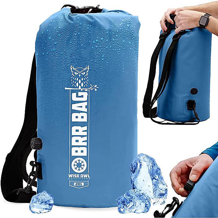 Wise Owl Outfitters / クーラーバックパック 30L Blue / 断熱 漏れ防止 防水 キャンプ カヤック ハイキング ピクニック ビーチ アウトドア母の日 セール