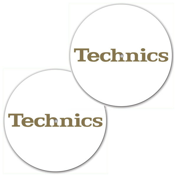 Technics(テクニクス) / Gold Foil Slipmat (White) スリップマット (2枚/1ペア)ハロウィーンセール/ハロウィングッズ