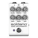 Soldano / SLO-PEDALの事ならフレンズにご相談ください。 Soldano / SLO-PEDALの特長！名機“SLO-100”のサウンドを再現したペダル Soldano / SLO-PEDALのココが凄い！「SLO-100」の特長であるゲイン、サステイン、タッチレスポンスの完璧なバランスを再現。 Soldano / SLO-PEDALのメーカー説明 1987年にマイク・ソルダーノによって生み出された“Super Lead Overdrive 100W Tube Amp Head / SLO-100”は、40年近く経った今でもハイゲインアンプの代表格として多くの一流ギタリストたちに愛用されています。HR/HM系ギタリストに限らず、ブルージーなクランチ・チャンネルは、エリック・クラプトン、ゲイリー・ムーア、ルー・リードなどのギタリストを魅了していることも特筆すべき事実です。これまでソルダーノ・アンプのニュアンスをペダル形式で表現することは困難でしたが、SLOペダルは、「SLO-100」の特長であるゲイン、サステイン、タッチレスポンスの完璧なバランスを再現。「SLO-100」と同様のカスケード・ゲインステージを採用し「SLO-100」と同じゲイン、ボリューム、プレゼンス、および3バンドEQコントロールを備えています。側面のディープスイッチは「SLO-100」のデプスノブと同様にローエンドを強調します。これらのコントロールを駆使することで、豊かな倍音のクランチ・サウンドから重厚なハイゲイン・サウンドまで、ギタリストの求めるサウンドを自在に表現します。 Soldano / SLO-PEDALの仕様 寸法：66mm (W) x 114mm (D) x57mm (H)電源：DC9V駆動／乾電池使用不可 全て新品。ケーブル・消耗品以外メーカー1年保証書付のでご安心してお買いもの頂けます。Soldano / SLO-PEDALの事ならフレンズにご相談ください。 Soldano / SLO-PEDALの特長！名機“SLO-100”のサウンドを再現したペダル Soldano / SLO-PEDALのココが凄い！「SLO-100」の特長であるゲイン、サステイン、タッチレスポンスの完璧なバランスを再現。 Soldano / SLO-PEDALのメーカー説明 1987年にマイク・ソルダーノによって生み出された“Super Lead Overdrive 100W Tube Amp Head / SLO-100”は、40年近く経った今でもハイゲインアンプの代表格として多くの一流ギタリストたちに愛用されています。HR/HM系ギタリストに限らず、ブルージーなクランチ・チャンネルは、エリック・クラプトン、ゲイリー・ムーア、ルー・リードなどのギタリストを魅了していることも特筆すべき事実です。これまでソルダーノ・アンプのニュアンスをペダル形式で表現することは困難でしたが、SLOペダルは、「SLO-100」の特長であるゲイン、サステイン、タッチレスポンスの完璧なバランスを再現。「SLO-100」と同様のカスケード・ゲインステージを採用し「SLO-100」と同じゲイン、ボリューム、プレゼンス、および3バンドEQコントロールを備えています。側面のディープスイッチは「SLO-100」のデプスノブと同様にローエンドを強調します。これらのコントロールを駆使することで、豊かな倍音のクランチ・サウンドから重厚なハイゲイン・サウンドまで、ギタリストの求めるサウンドを自在に表現します。 Soldano / SLO-PEDALの仕様 寸法：66mm (W) x 114mm (D) x57mm (H)電源：DC9V駆動／乾電池使用不可 全て新品。ケーブル・消耗品以外メーカー1年保証書付のでご安心してお買いもの頂けます。