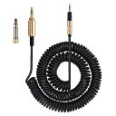 weishan / Coiled M50X Audio Cable / コイル状オーディオケーブル交換用 ゲーミングヘッドホン延長コード 【Audio-Technica ATH-M50X/ATH-M40X対応】