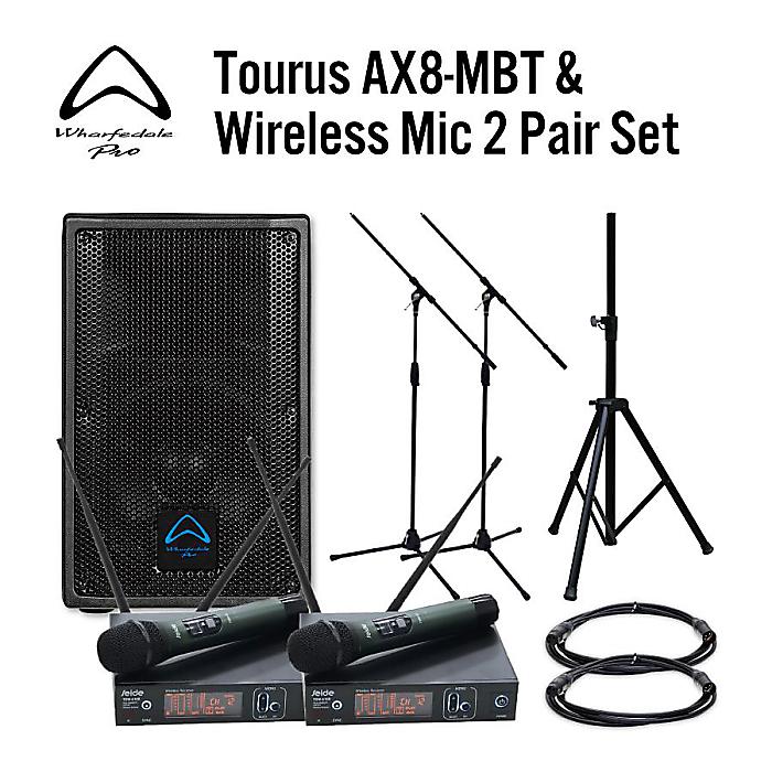 大特典付 【超お得PAセット】Tourus AX8-MBT & Wireless Mic 2 Pai ...