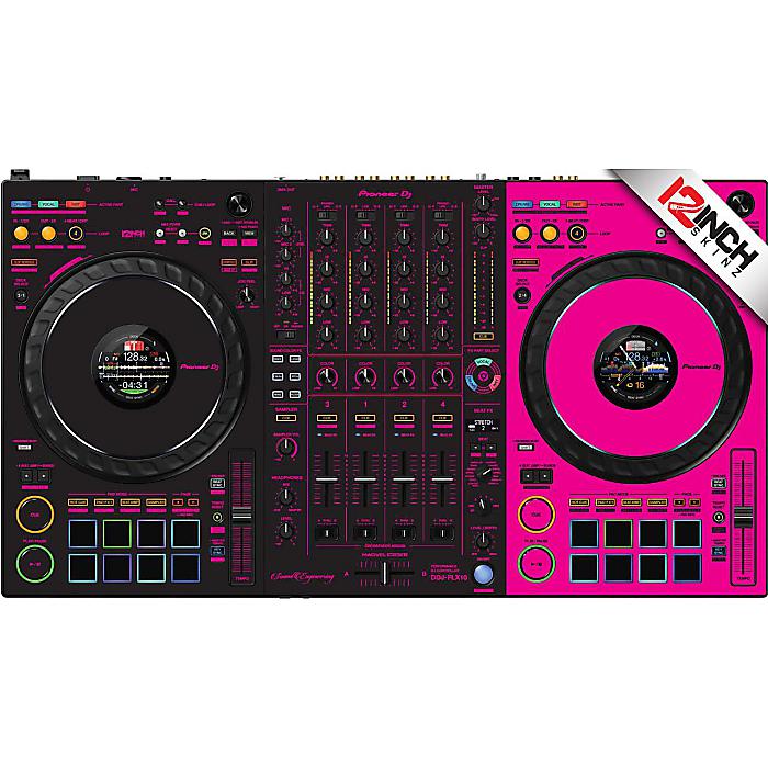 【マゼンタ/ブラック】12inch SKINZ / Pioneer DDJ-FLX10 Skinz - Sound Engineering【MAGENTA/BLACK】夏休みセール