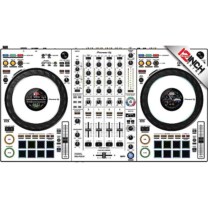 【ホワイト/ブラック】12inch SKINZ / Pioneer DDJ-FLX10 Skinz - Colors【white/black】夏休みセール