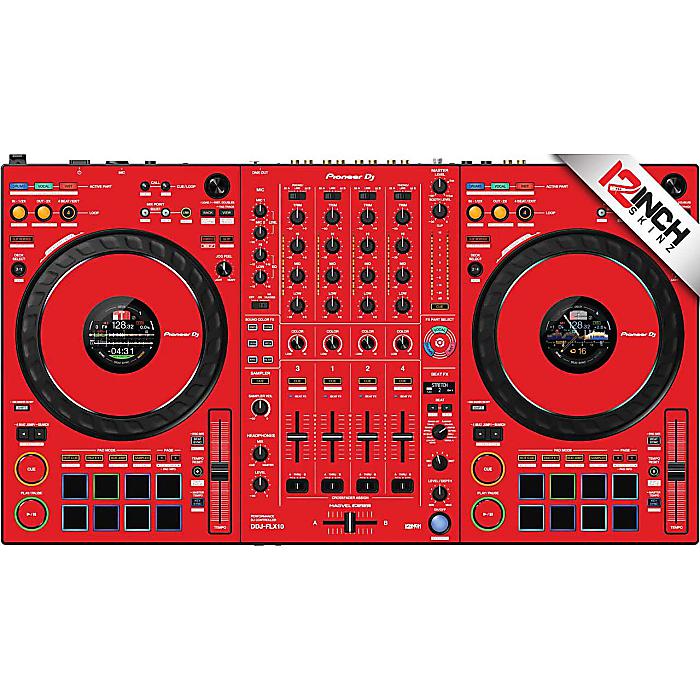 【レッド】12inch SKINZ / Pioneer DDJ-FLX10 Skinz - Colors【RED】夏休みセール