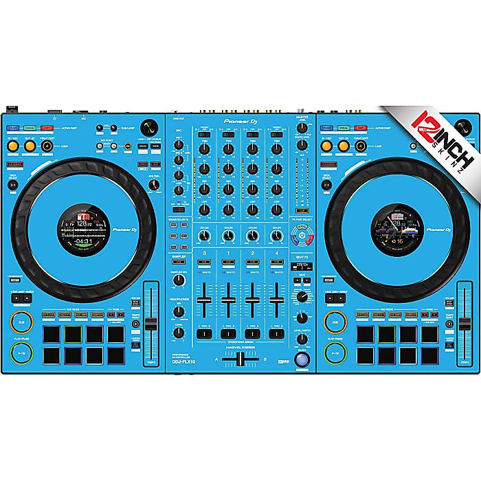 ڥ饤ȥ֥롼12inch SKINZ / Pioneer DDJ-FLX10 Skinz - ColorsLITE BLUE۲Ƶ٤ߥ