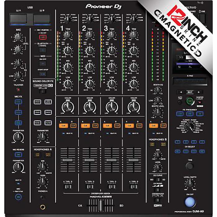 12inch SKINZ / DJM-A9 Skinz (ブラック) 【DJM-A9用 マグネットタイプスキン】