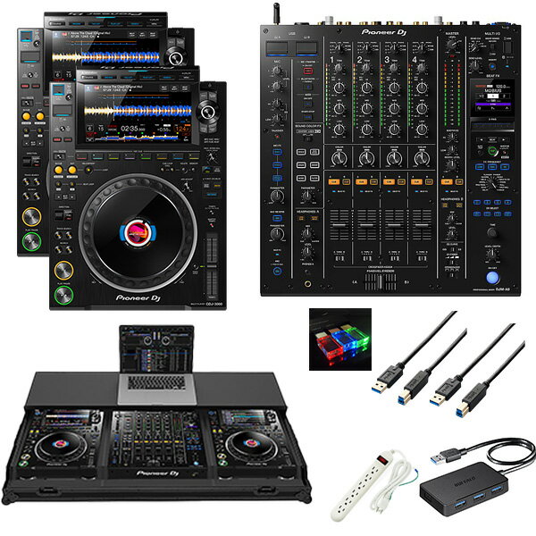 6ŵ Pioneer DJ(ѥ˥) / CDJ-3000 2 / DJM-A9 Ƕե饤ȥåȡڤŸ֥롦ޥͥåUSBϥ° 