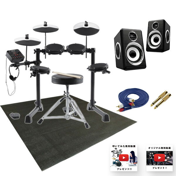 5大特典付 【低音ブーストスピーカー】ALESIS(アレシス) / DEBUT KIT メッシュヘッド 電子ドラム / キッズ向け・子ども用ドラム入門セット新生活応援