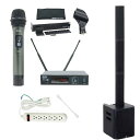 3大特典付 【安定品質ワイヤレスマイク/PAセット】K.W.S / C-Porter200BT ブルートゥース対応軽量コラムスピーカー(セミナー・講演・スピーチ...