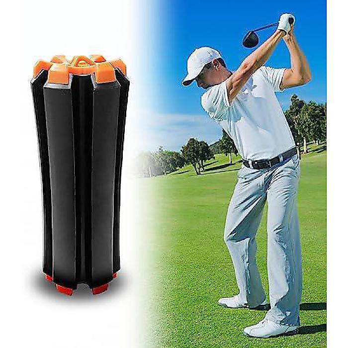 HUPaar ゴルフクラブホルダー 6本用 スタンディングタイプ ゴルフクラブリテーナー ポータブル ゴルフクラブアクセサリー夏休スペシャル
