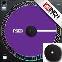 【パープル/ドットパターン】12inch SKINZ / Control Disc Rane One OEM (SINGLE) - Cue Colors 7.2